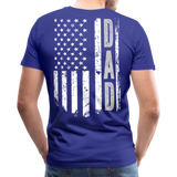 American Flag Dad Men's Premium T-Shirt (CK1903) - royal blue