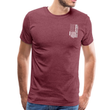 American Flag Dad Men's Premium T-Shirt (CK1903) - heather burgundy