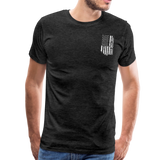 American Flag Dad Men's Premium T-Shirt (CK1903) - charcoal gray