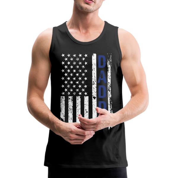 American Flag Daddy Men’s Premium Tank - black