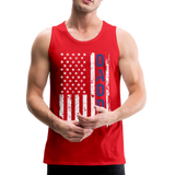 American Flag Daddy Men’s Premium Tank - red