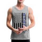 American Flag Daddy Men’s Premium Tank - heather gray