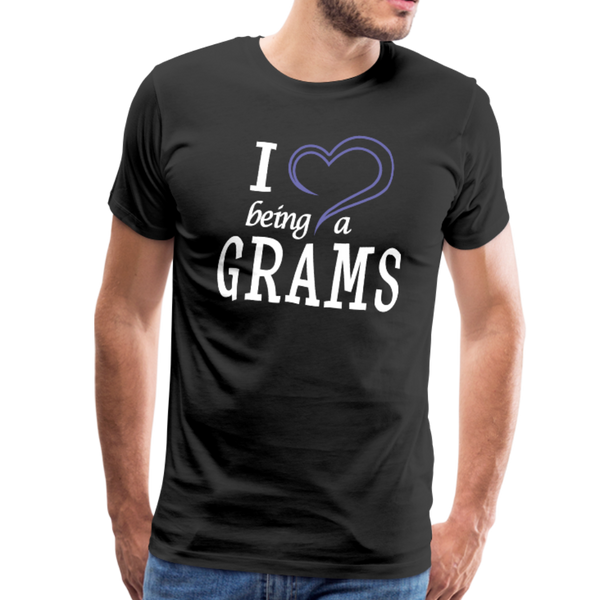 I Love Being a Grams Men's Premium T-Shirt (CK1557) - black