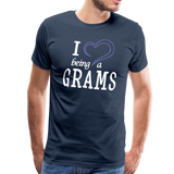 I Love Being a Grams Men's Premium T-Shirt (CK1557) - navy