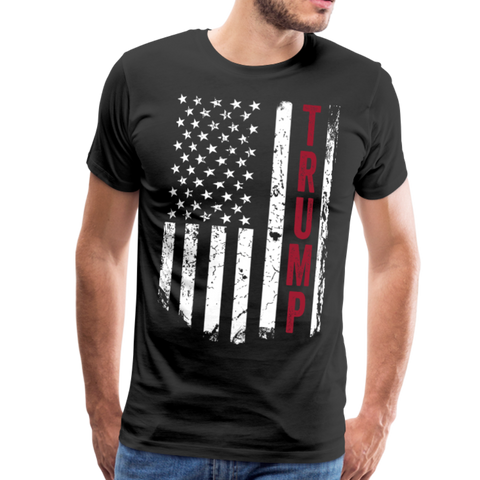 Trump American Flag Men's Premium T-Shirt (CK1569) - black