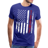 Trump American Flag Men's Premium T-Shirt (CK1569) - royal blue
