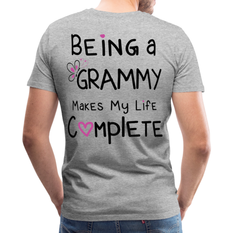 Being a Grammy Makes My Life Complete Men's Premium T-Shirt - heather gray