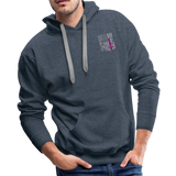 American Nurse Flag Men’s Premium Hoodie (CK1806) Updated+ - heather denim