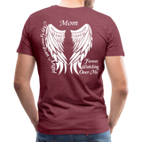 Mom Guardian Angel Men's Premium T-Shirt (CK3565) - heather burgundy