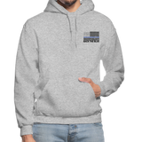 My Favorite Police Officer Calls Me Dad Gildan Heavy Blend Adult Hoodie (CK3706) - heather gray
