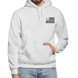 My Favorite Police Officer Calls Me Dad Gildan Heavy Blend Adult Hoodie (CK3706) - light heather gray