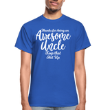 Awesome Uncle Gildan Ultra Cotton Adult T-Shirt - royal blue