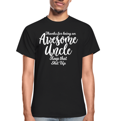 Awesome Uncle Gildan Ultra Cotton Adult T-Shirt - black