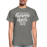 Awesome Uncle Gildan Ultra Cotton Adult T-Shirt - charcoal