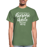 Awesome Uncle Gildan Ultra Cotton Adult T-Shirt - military green