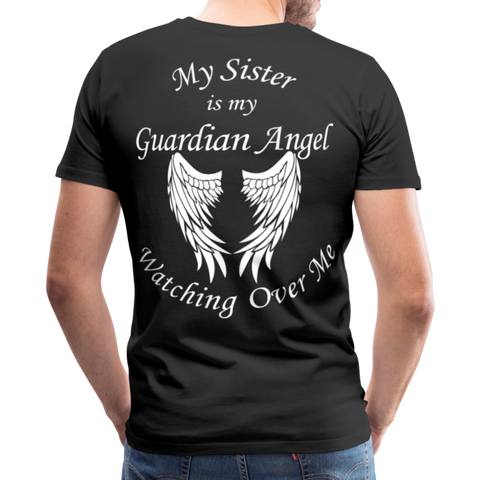 Sister Guardian Angel Men's Premium T-Shirt (CK3554) - black