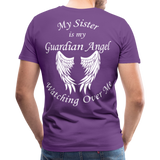 Sister Guardian Angel Men's Premium T-Shirt (CK3554) - purple
