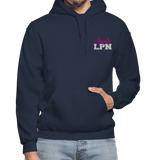 Angela LPN Nurse Flag Gildan Heavy Blend Adult Hoodie - navy