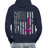 Angela LPN Nurse Flag Gildan Heavy Blend Adult Hoodie - navy