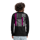 Amber Phlebotomist Men's Premium Long Sleeve T-Shirt - charcoal gray