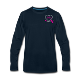 Amber Phlebotomist Men's Premium Long Sleeve T-Shirt - deep navy