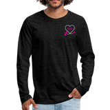 Amber R Phlebotomist Men's Premium Long Sleeve T-Shirt - charcoal gray