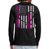 Amber R Phlebotomist Men's Premium Long Sleeve T-Shirt - charcoal gray