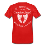 Mom and Dad Guardian Angel Men's Premium T-Shirt (CK3581) - red