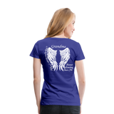 Grandma Guardian Angel Women’s Premium T-Shirt (CK3566) - royal blue