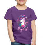 Unicorn Never Stop Being Magical Toddler Premium T-Shirt (CK1520) - purple