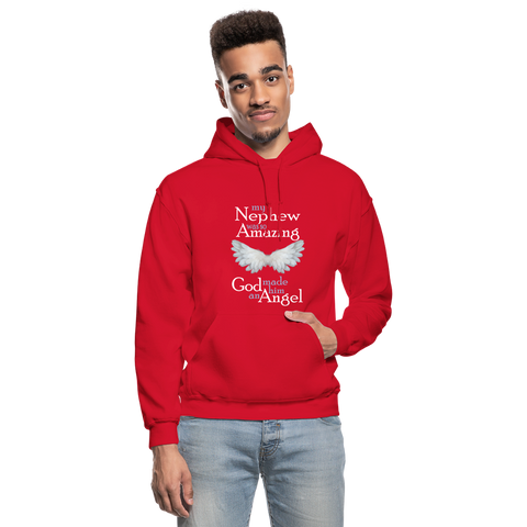 Amazing Nephew Gildan Heavy Blend Adult Hoodie - red