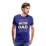 This is What An Awesome Dad Looks Like Men's Premium T-Shirt (CK4102) - royal blue