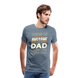 This is What An Awesome Dad Looks Like Men's Premium T-Shirt (CK4102) - steel blue