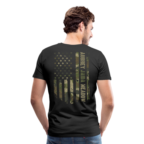 Aubrey Jaida Meadow Girl Dad Army Men's Premium T-Shirt - black
