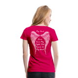 My Aunt Gone From Sight Women’s Premium T-Shirt (CK1603) - dark pink