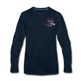 Lauren, RN, BSN ER Nurse Flag Men's Premium Long Sleeve T-Shirt Updated - deep navy