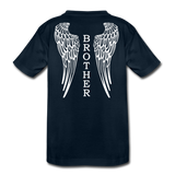 Brother Angel Wings Kids' Premium T-Shirt - deep navy