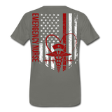 Emergency Nurse Men's Premium T-Shirt (CK4126) - asphalt gray