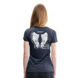 Sister Guardian Angel Women’s Premium T-Shirt (CK1484) - heather blue