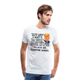 Aunt - Trump Men's Premium T-Shirt - white