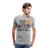 Aunt - Trump Men's Premium T-Shirt - heather gray