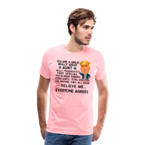 Aunt - Trump Men's Premium T-Shirt - pink