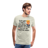 Aunt - Trump Men's Premium T-Shirt - heather oatmeal