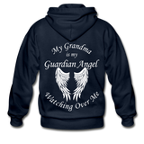 Grandma Guardian Angel Gildan Heavy Blend Adult Zip Hoodie  (CK3605) - navy