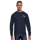 Julie Emergency Nurse Flag Men's Long Sleeve T-Shirt - navy