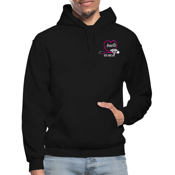 Annette RN MICU Gildan Heavy Blend Adult Hoodie - black