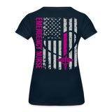 Amy Emergency Nurse Flag Women’s Premium T-Shirt - deep navy