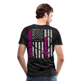 Ashley Emergency Nurse Flag Men's Premium T-Shirt - charcoal grey