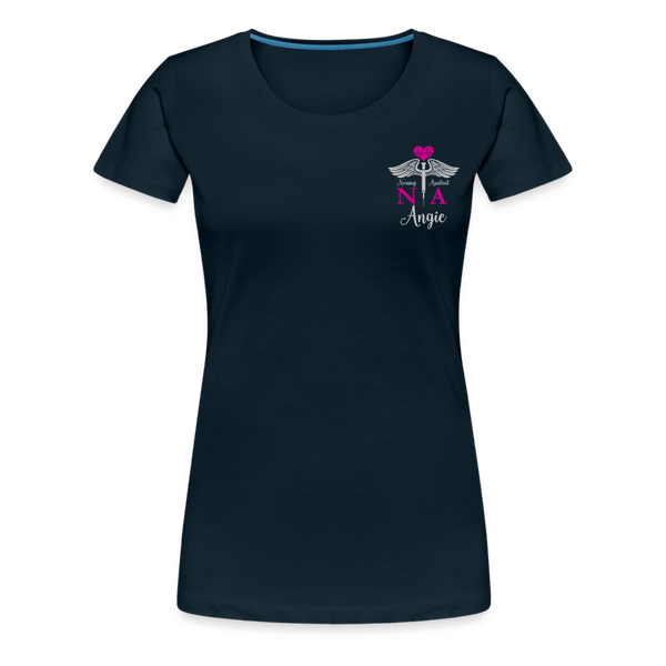 Angie NA Women’s Premium T-Shirt - deep navy
