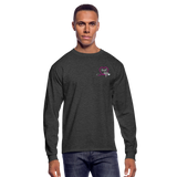 Angel Men's Long Sleeve T-Shirt - heather black
